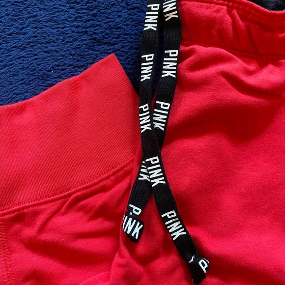 PINK Red Sweats, Large - Picture 2 of 5